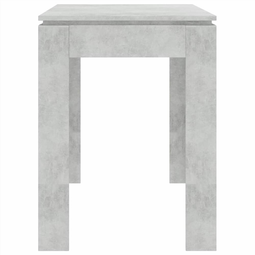 Dining Table Concrete Grey 120x60x76 cm Chipboard