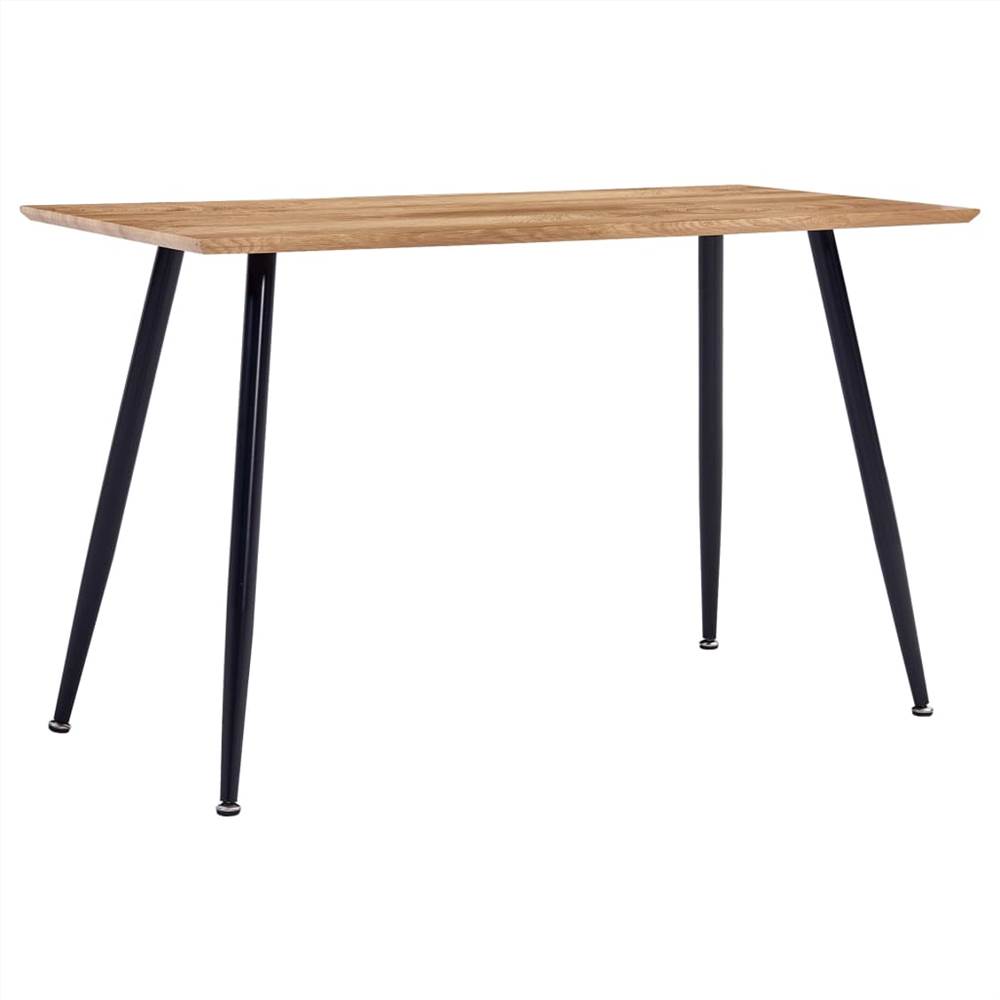 

Dining Table Oak and Black 120x60x74 cm MDF