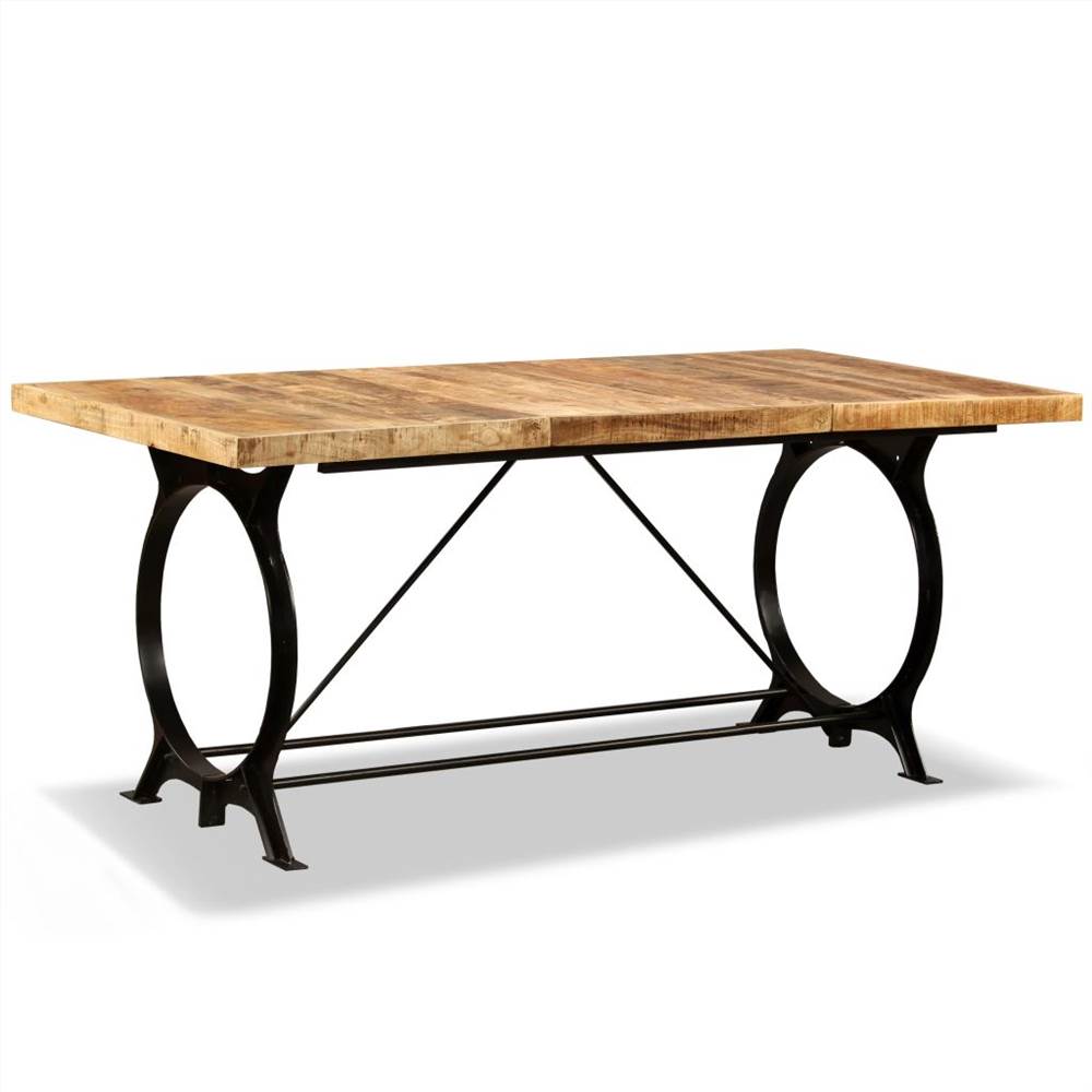 Dining Table Solid Rough Mango Wood 180 Cm