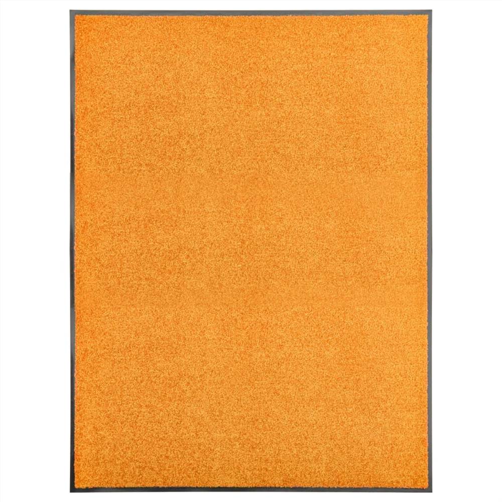 Deurmat Wasbaar Oranje 90x120 cm
