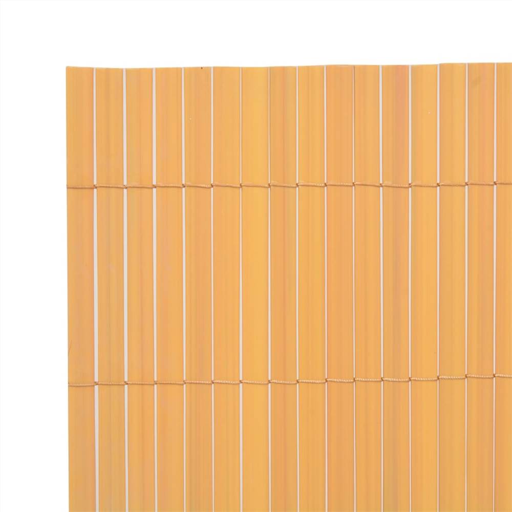 Double-Sided Garden Fence 170x500 cm Yellow