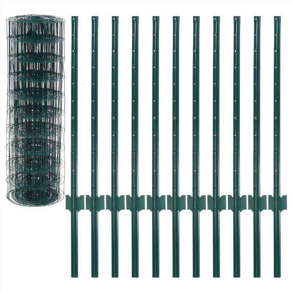 Euro Fence Steel 20x0.8 m Green