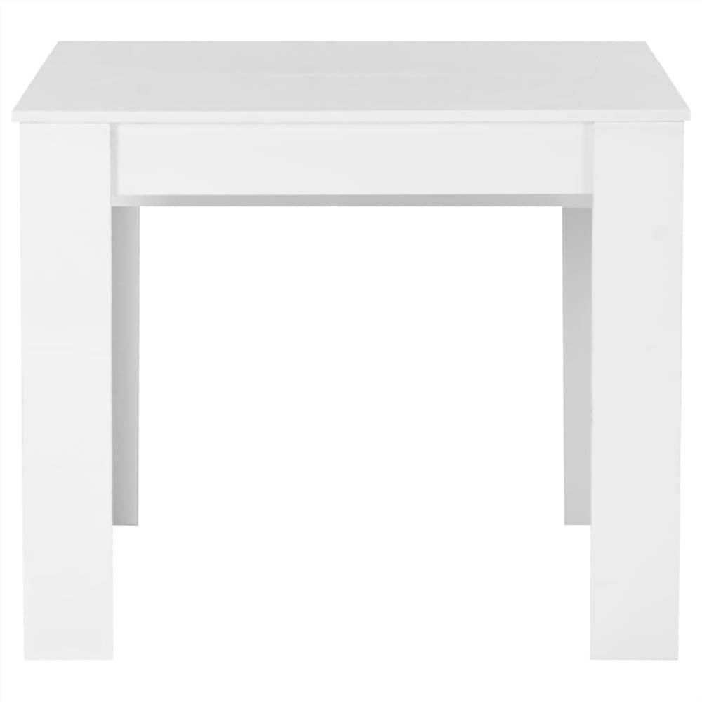 Extendable Dining Table High Gloss White 175x90x75 cm