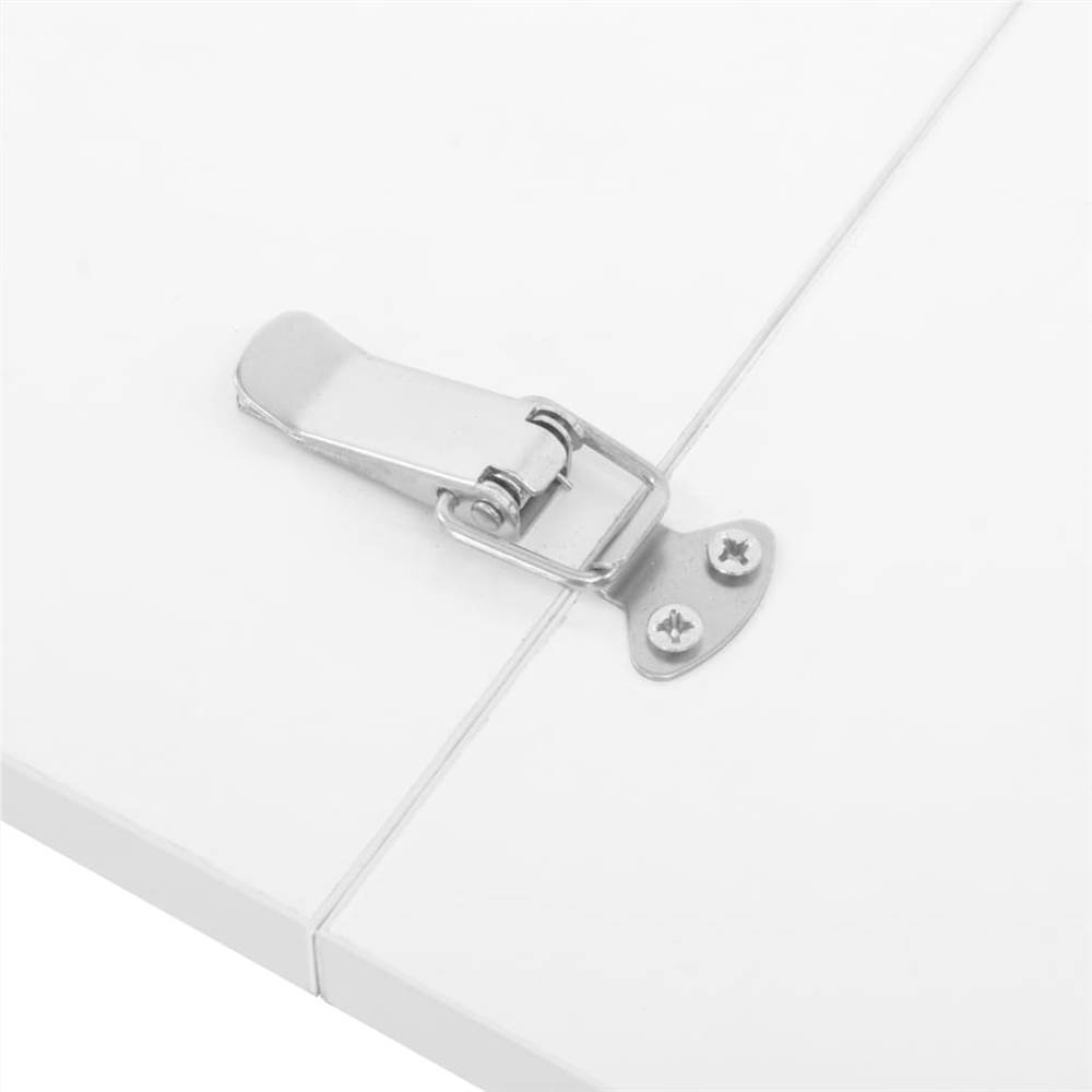 Extendable Dining Table High Gloss White 175x90x75 cm