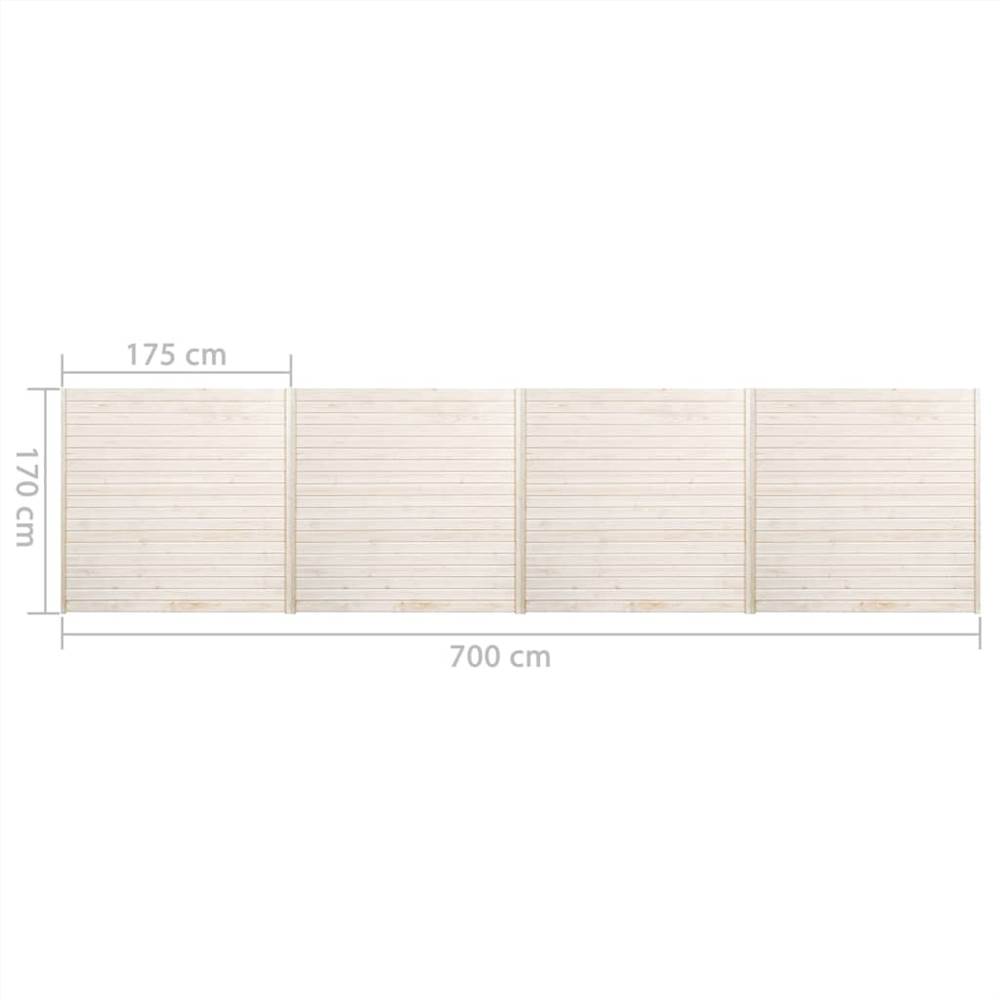Fence Panels 4 pcs 6.8x1.7 m