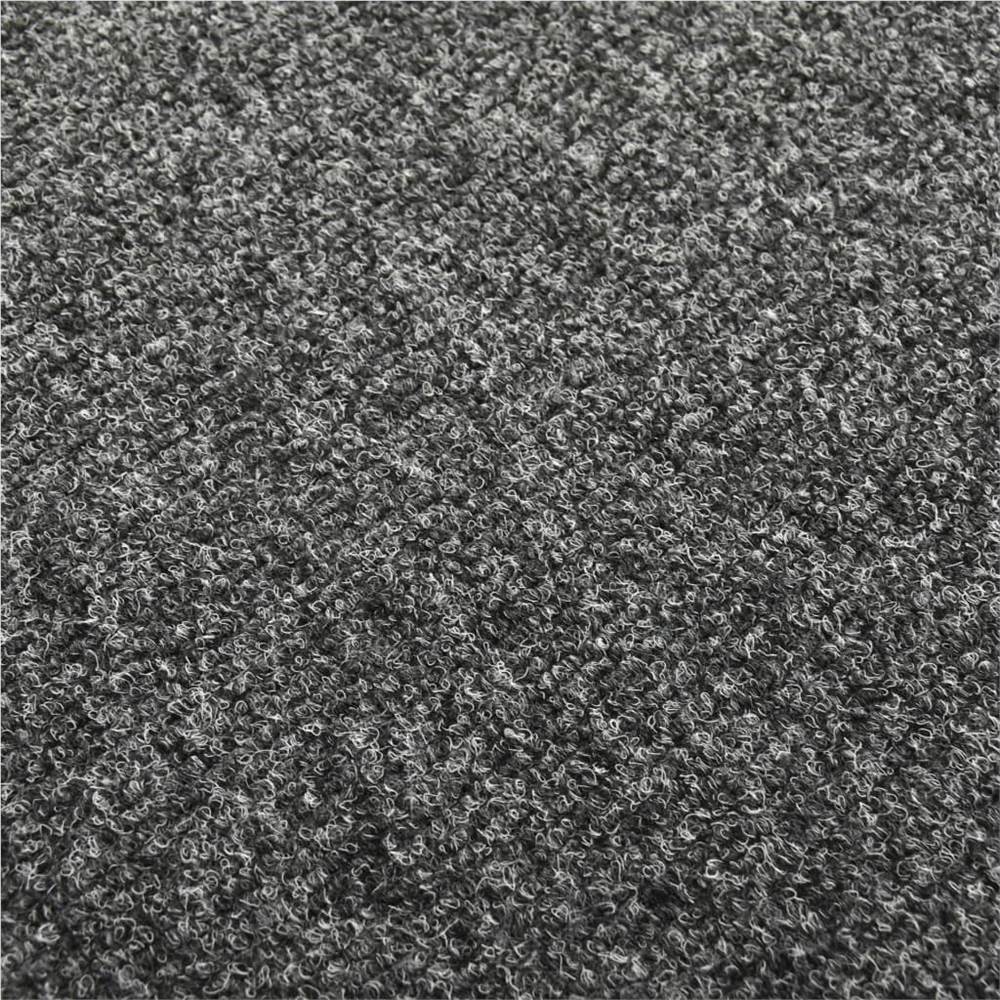 Floor Carpet Tiles 20 pcs 5 m² Dark Grey