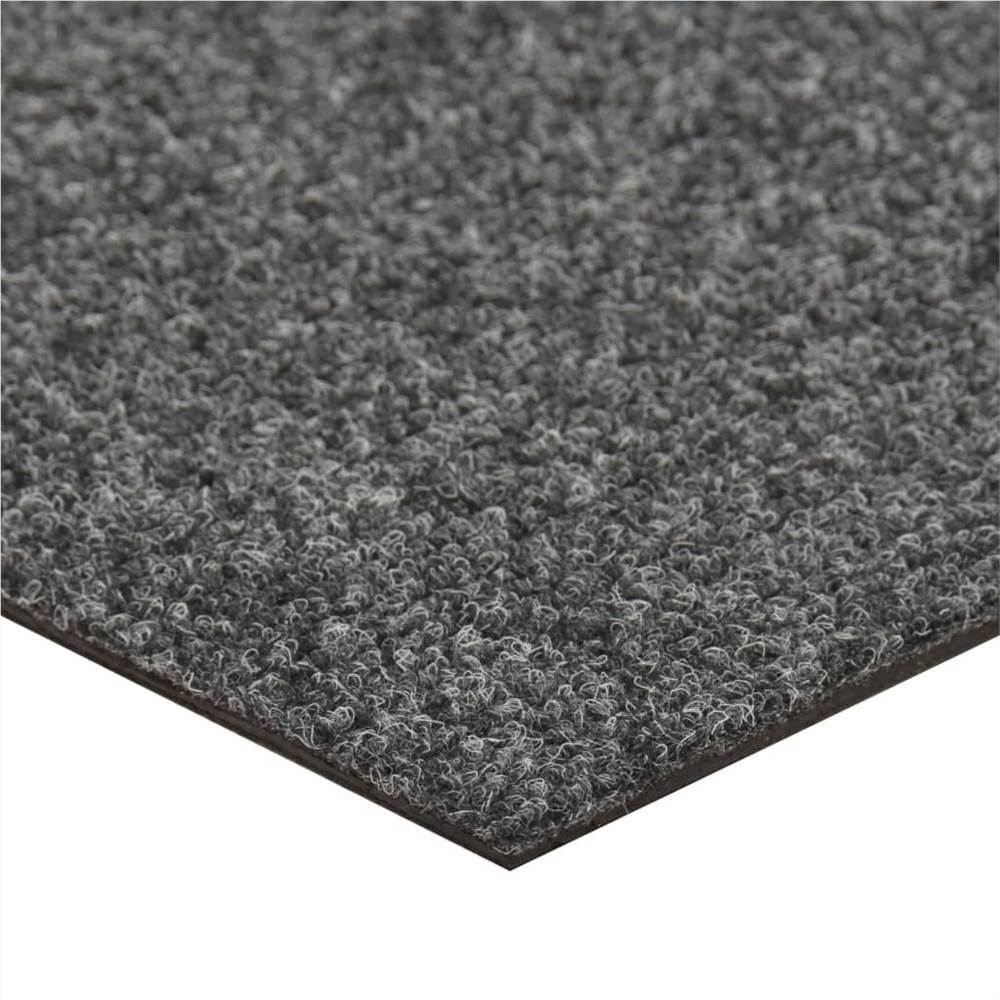 Floor Carpet Tiles 20 pcs 5 m² Dark Grey