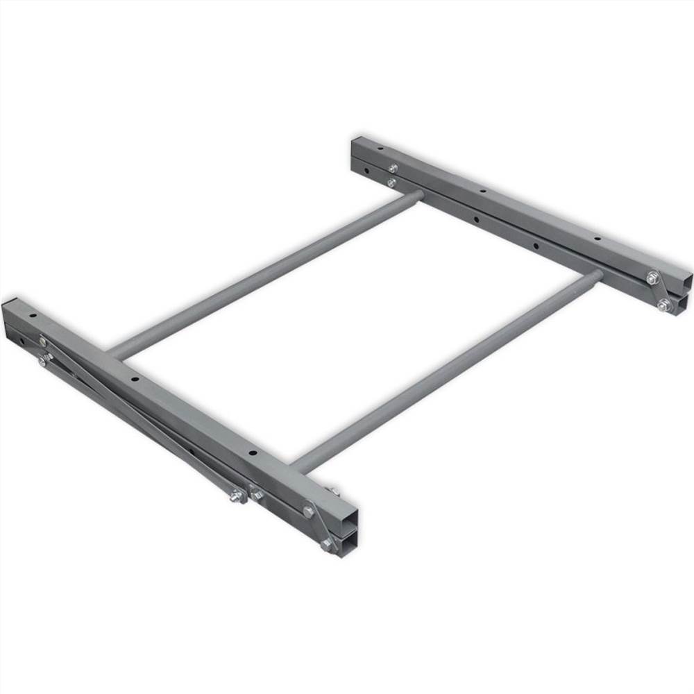 Foldable Tyre Rack Silver Galvanised Steel