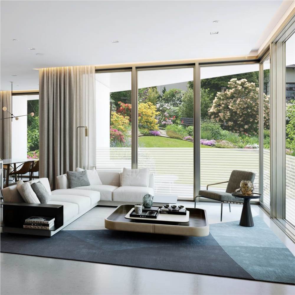 Frosted Privacy Window Film Adhesive Stripes 0.9x100 m