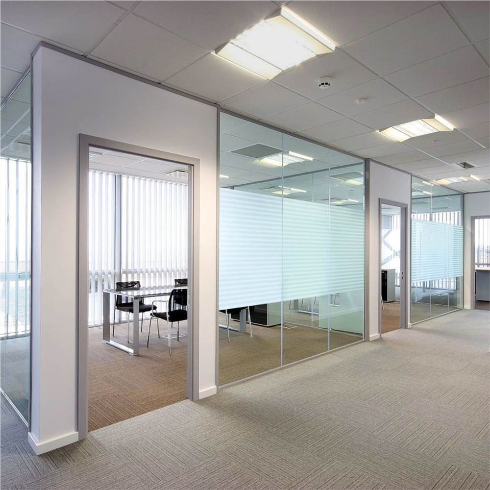 Frosted Privacy Window Film Adhesive Stripes 0.9x100 m