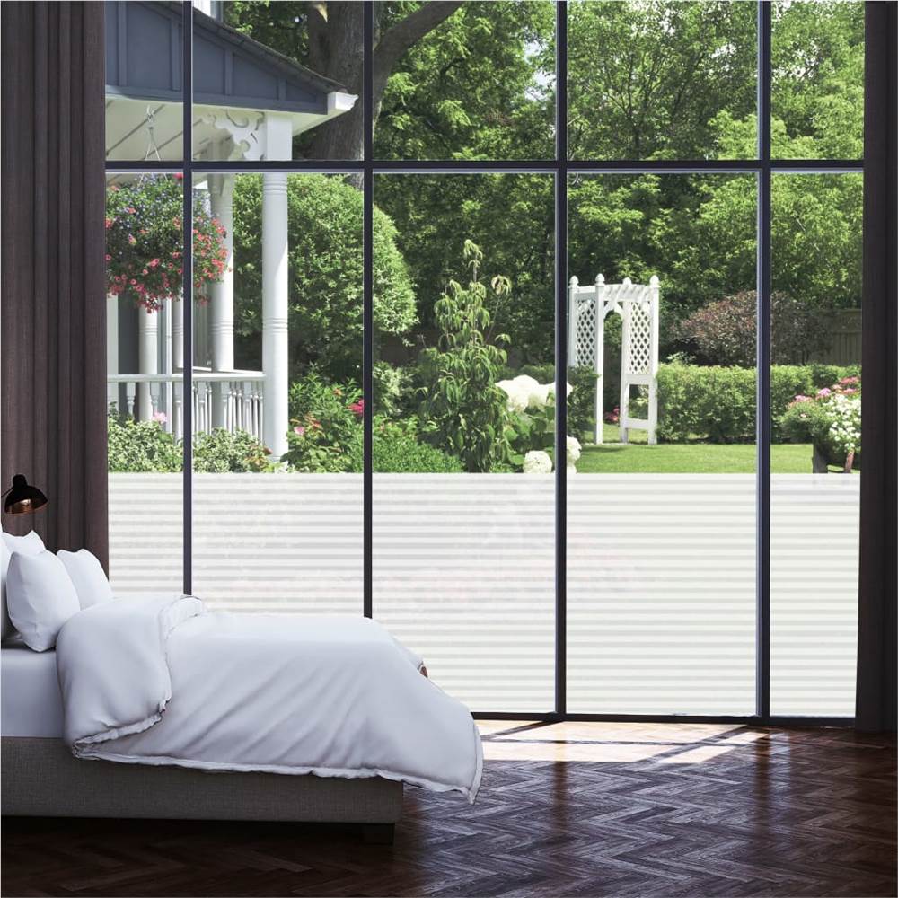 Frosted Privacy Window Film Adhesive Stripes 0.9x100 m
