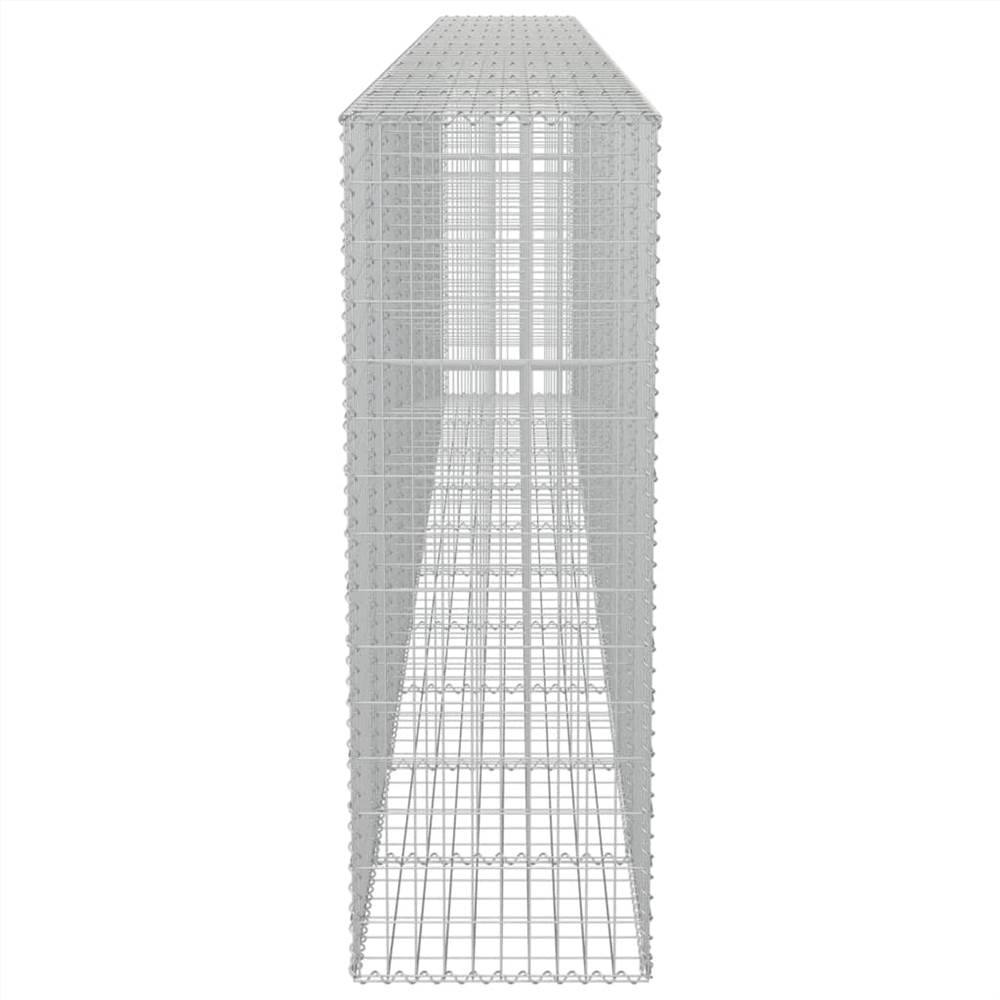 Gabion Wall with Covers Galvanised Steel 600x50x150 cm