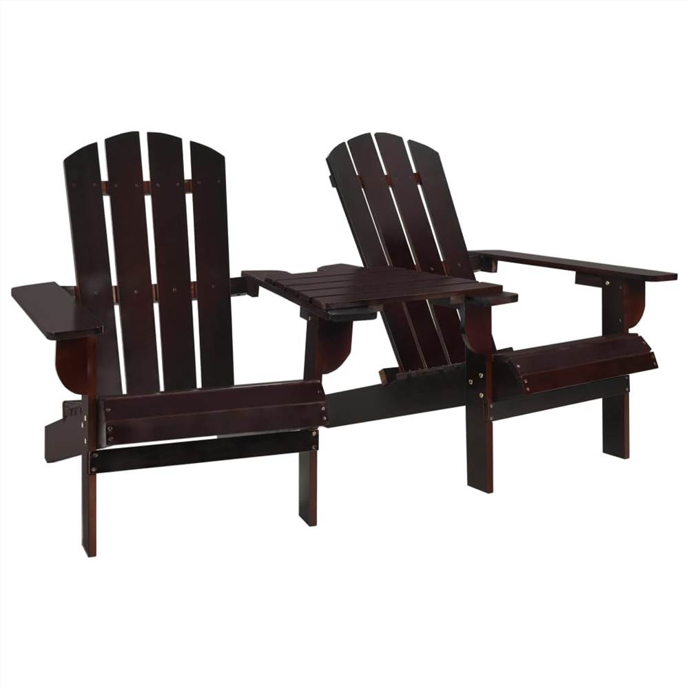 

Garden Adirondack Chair Solid Fir Wood Brown