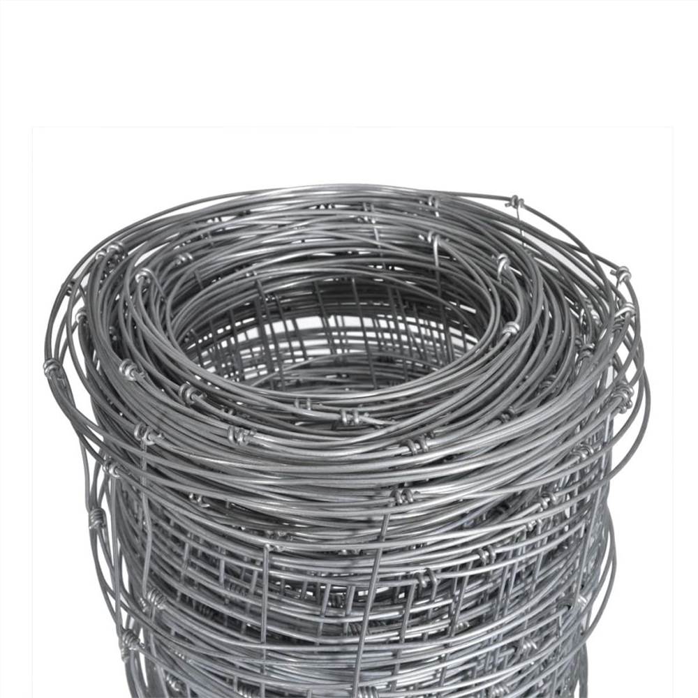 Garden Fence Galvanised Steel 50 m 150 cm