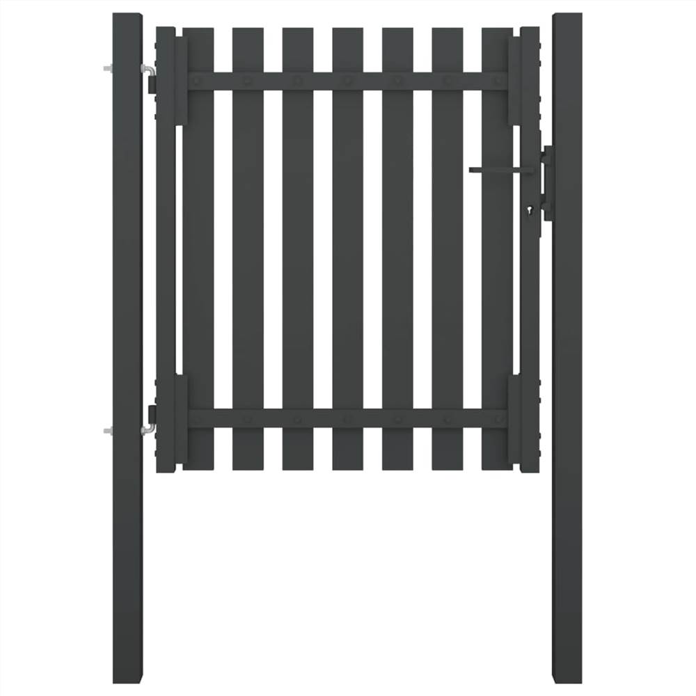 

Garden Fence Gate Steel 1x1.25 m Anthracite