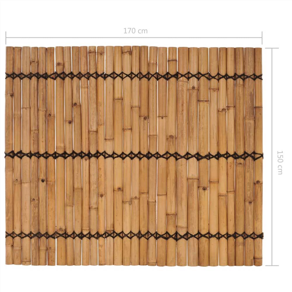 Garden Fence Panel Bamboo 170x150 cm
