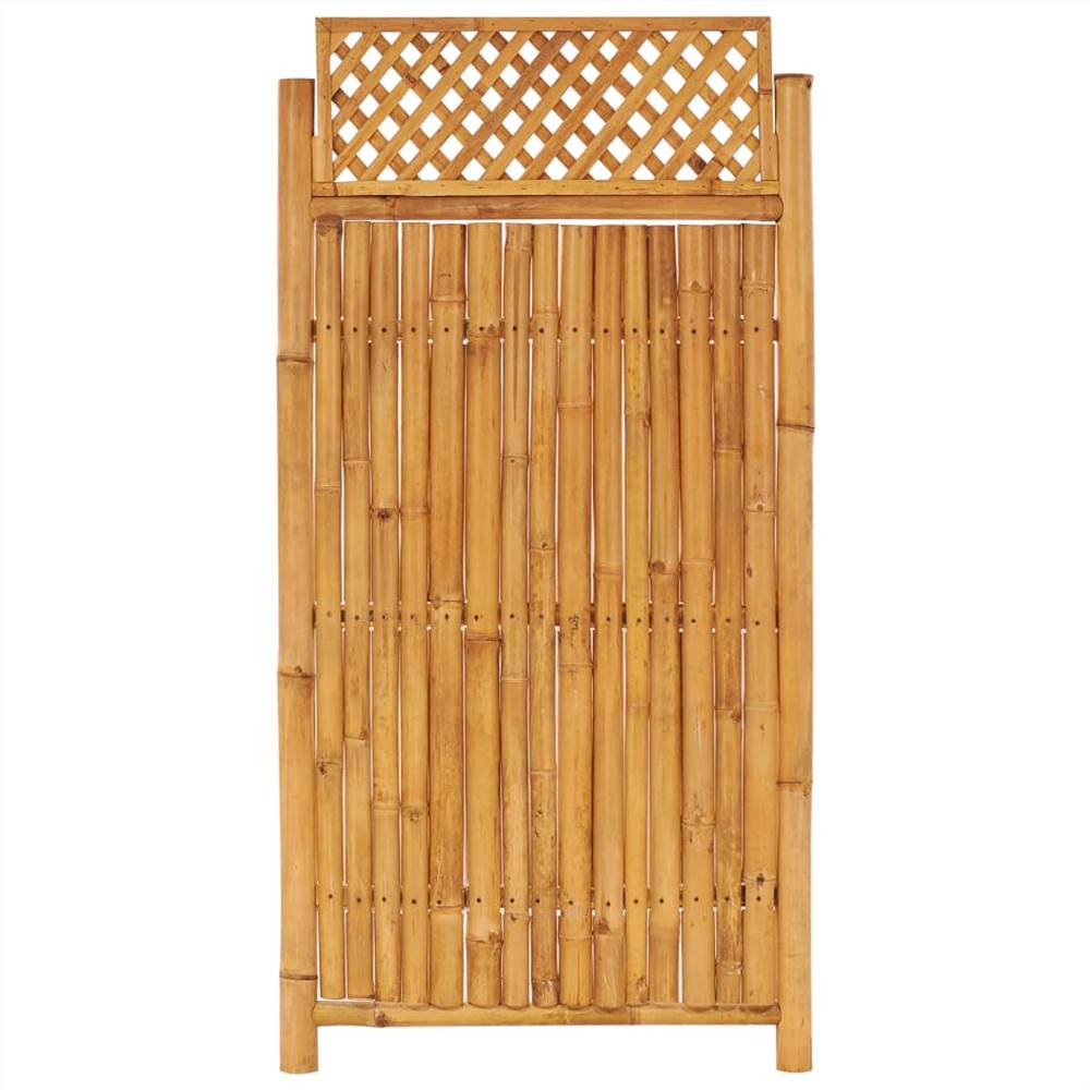 Garden Fence Panel with Trellis Bamboo 90x180 cm