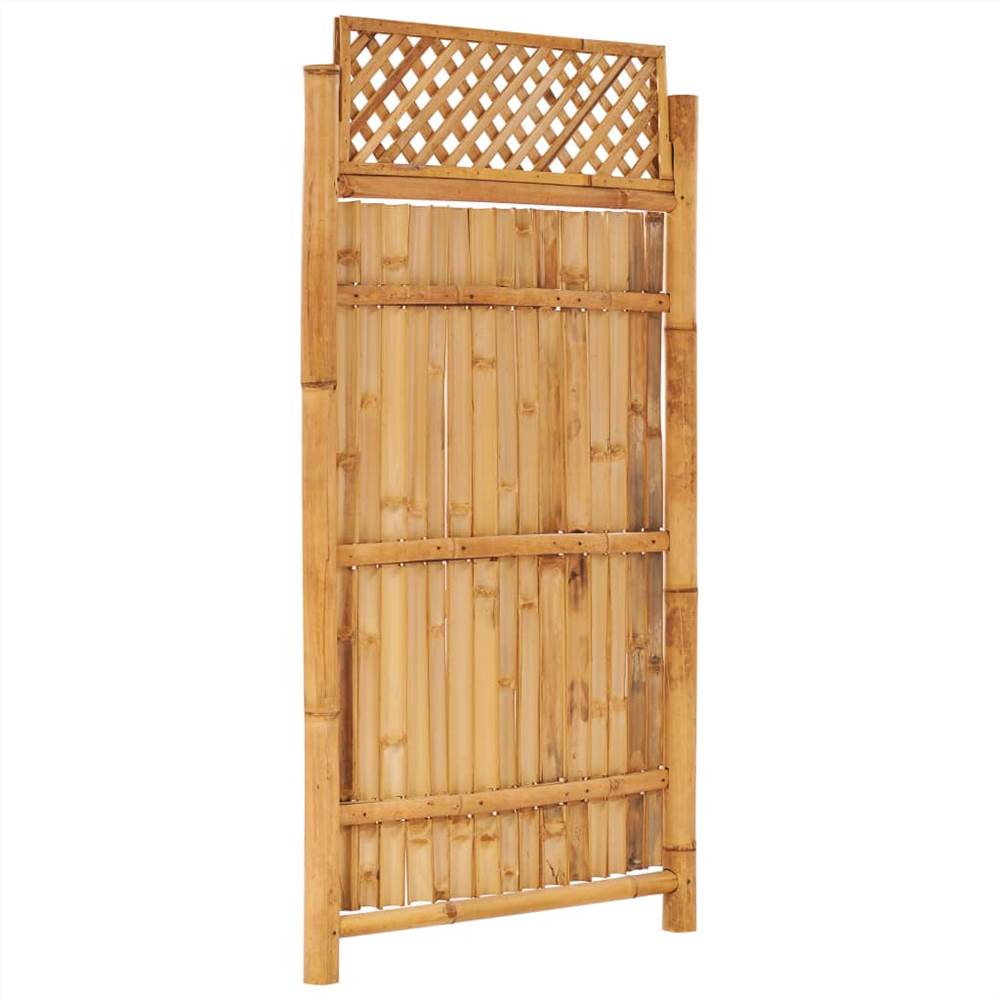 Garden Fence Panel with Trellis Bamboo 90x180 cm
