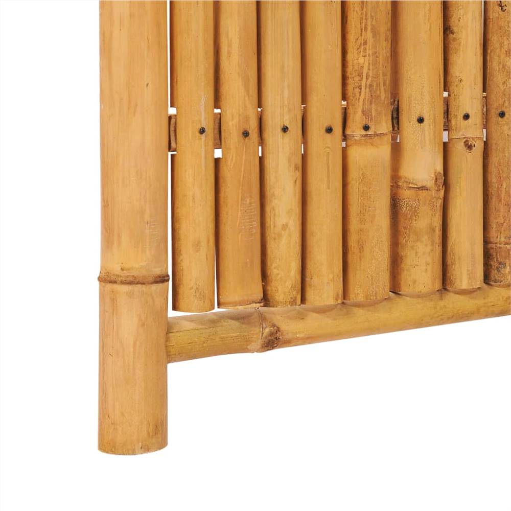 Garden Fence Panel with Trellis Bamboo 90x180 cm