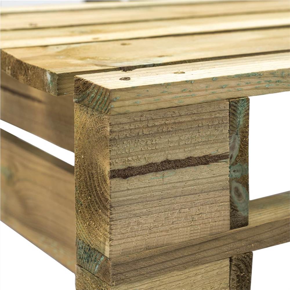 Garden Pallet Corner Bench Wood