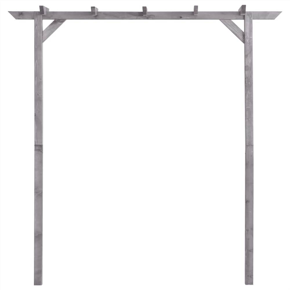 Garden Pergola Grey 200x40x205 cm Impregnated Pinewood