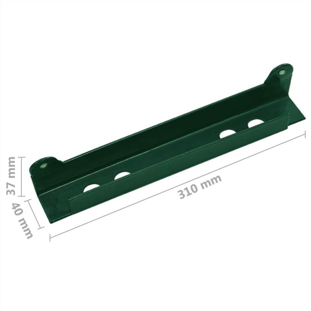 Gate Stop Angle Strike Plate Green 310x40x37 mm