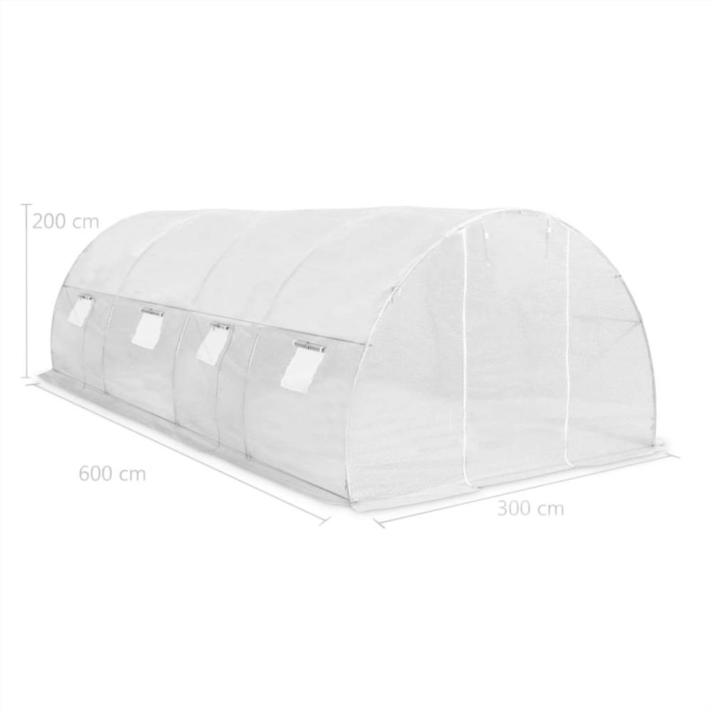 Greenhouse 18m² 600x300x200 cm