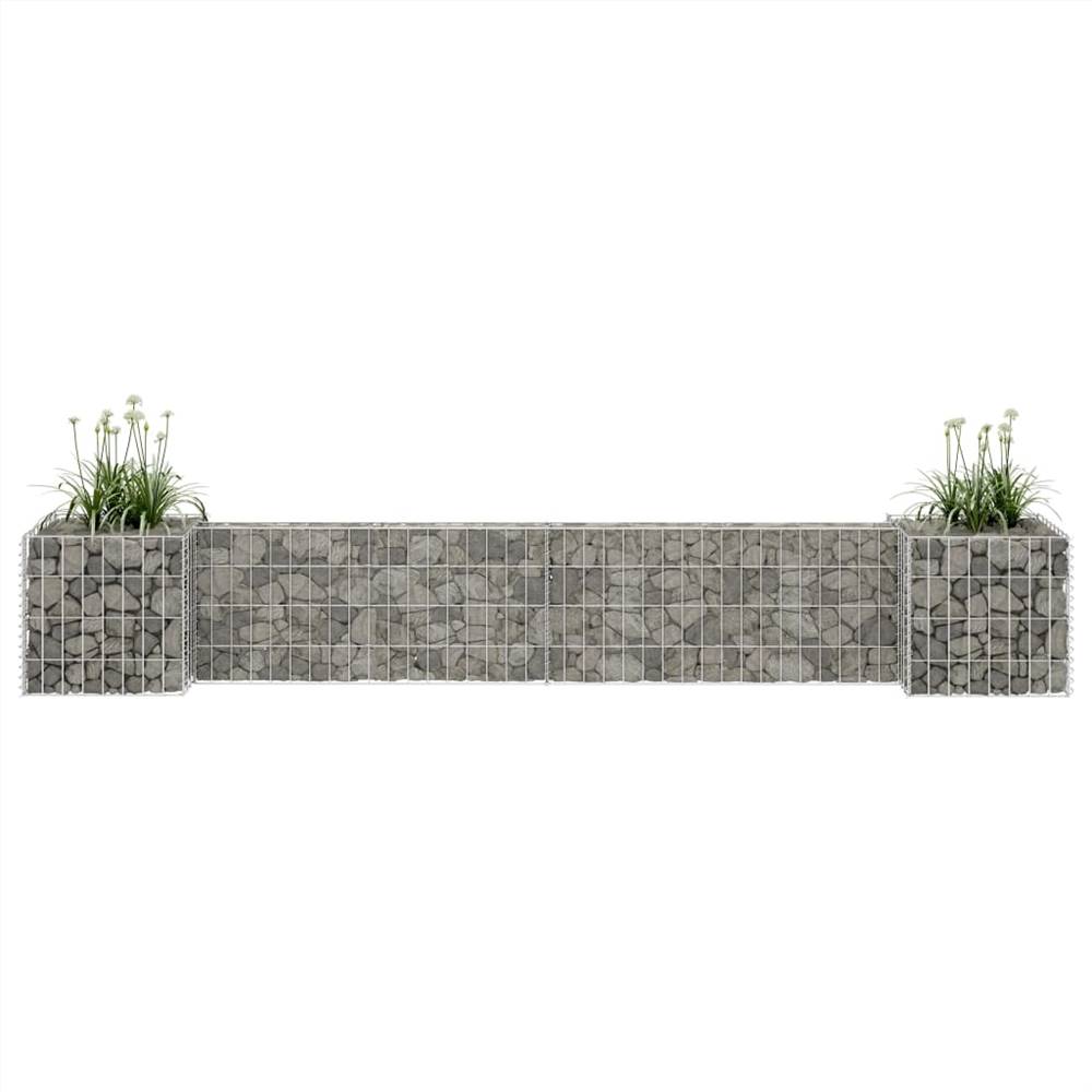 

H-Shaped Gabion Planter Steel Wire 260x40x40 cm