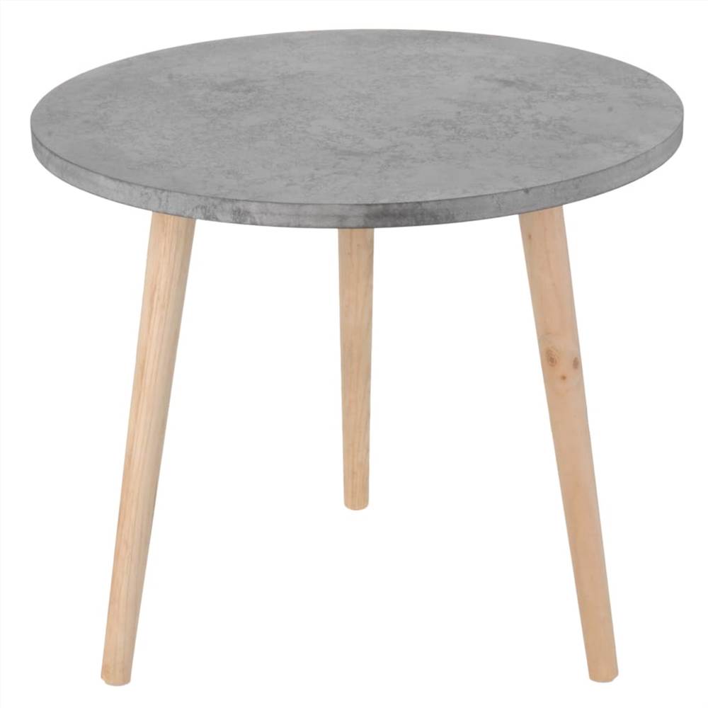 Home&Styling Side Table MDF Grey 42.5x49.5 cm