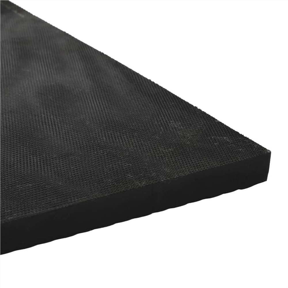 Horse Stable Mat Anti-Slip Rubber 1.2x0.8 m 18 mm Pebble