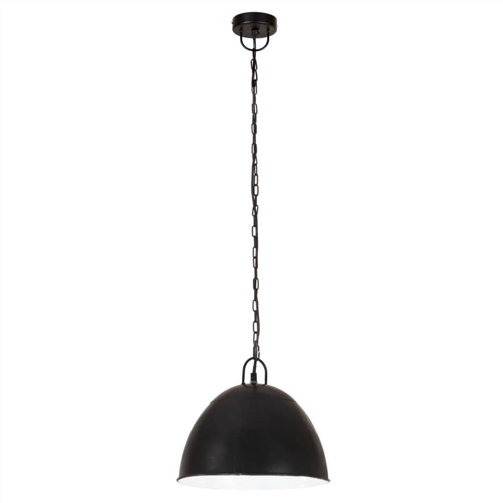 

Industrial Vintage Hanging Lamp 25 W Dead Black Round 31 cm E27
