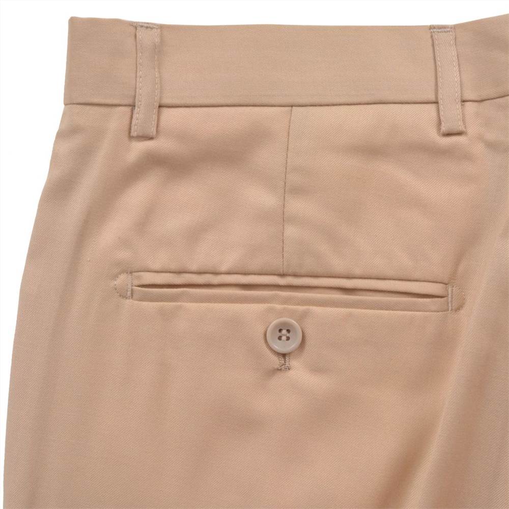 Mens 2 Piece Business Suit Size 52 Beige