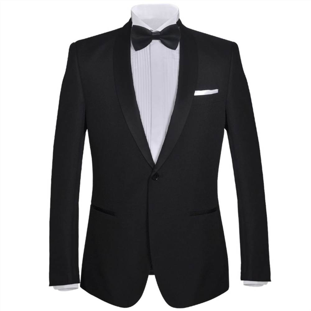 Men's Two Piece Black Tie Dinner Suit/Smoking Tuxedo Size 48