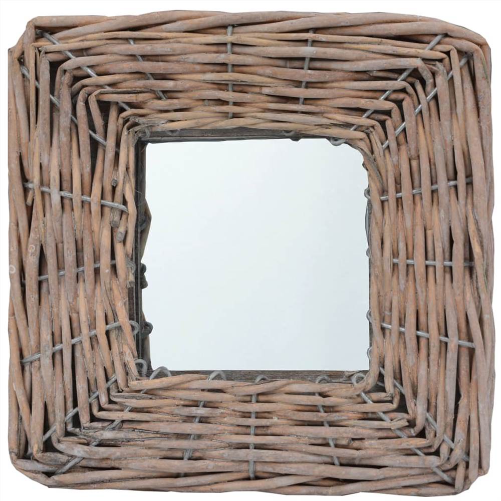 Mirrors 3 pcs 15x15 cm Wicker