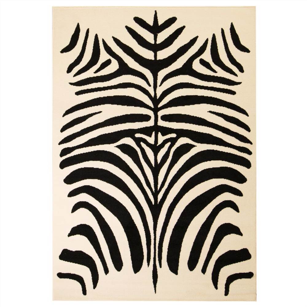 

Modern Rug Zebra Design 120x170 cm Beige/Black