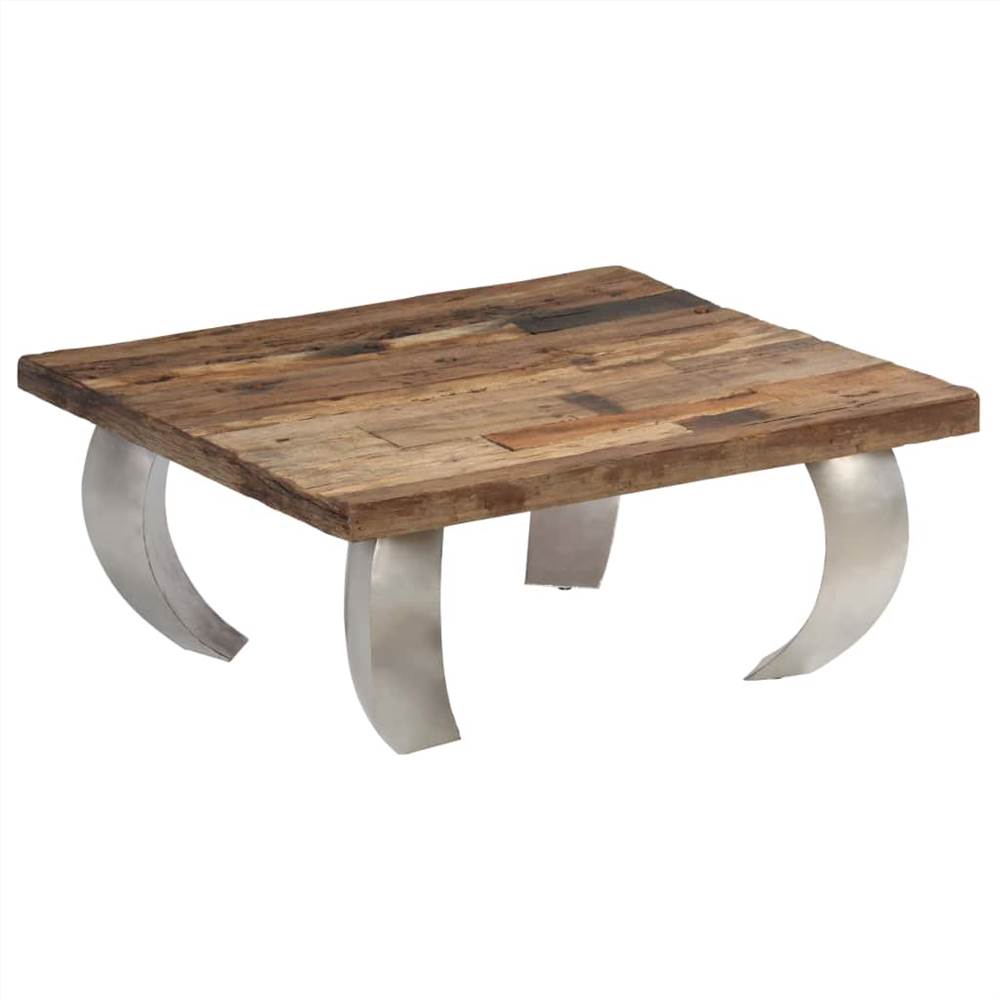 Opium Coffee Table Reclaimed Wood and Steel 80x78x35 cm