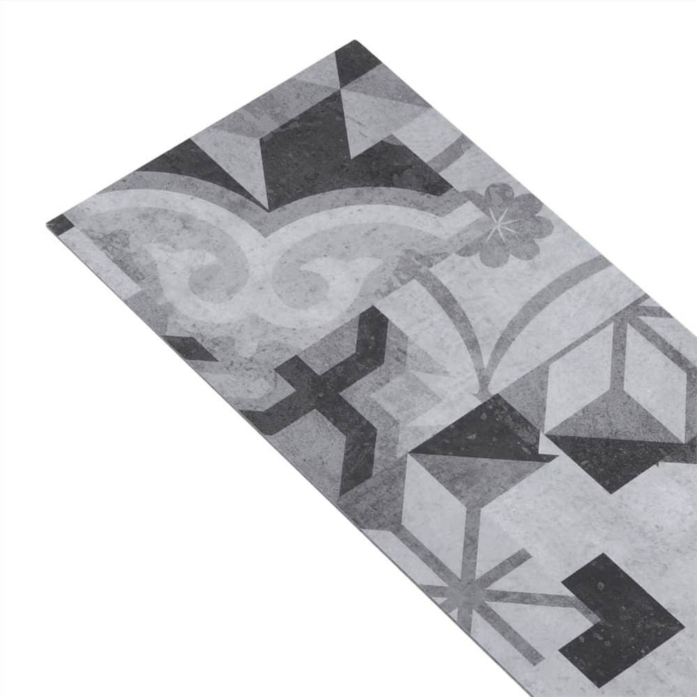 PVC Flooring Planks 5.26 m² 2 mm Grey Pattern