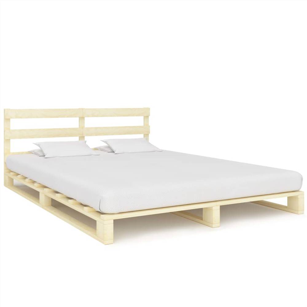 

Pallet Bed Frame Solid Pine Wood 200x200 cm