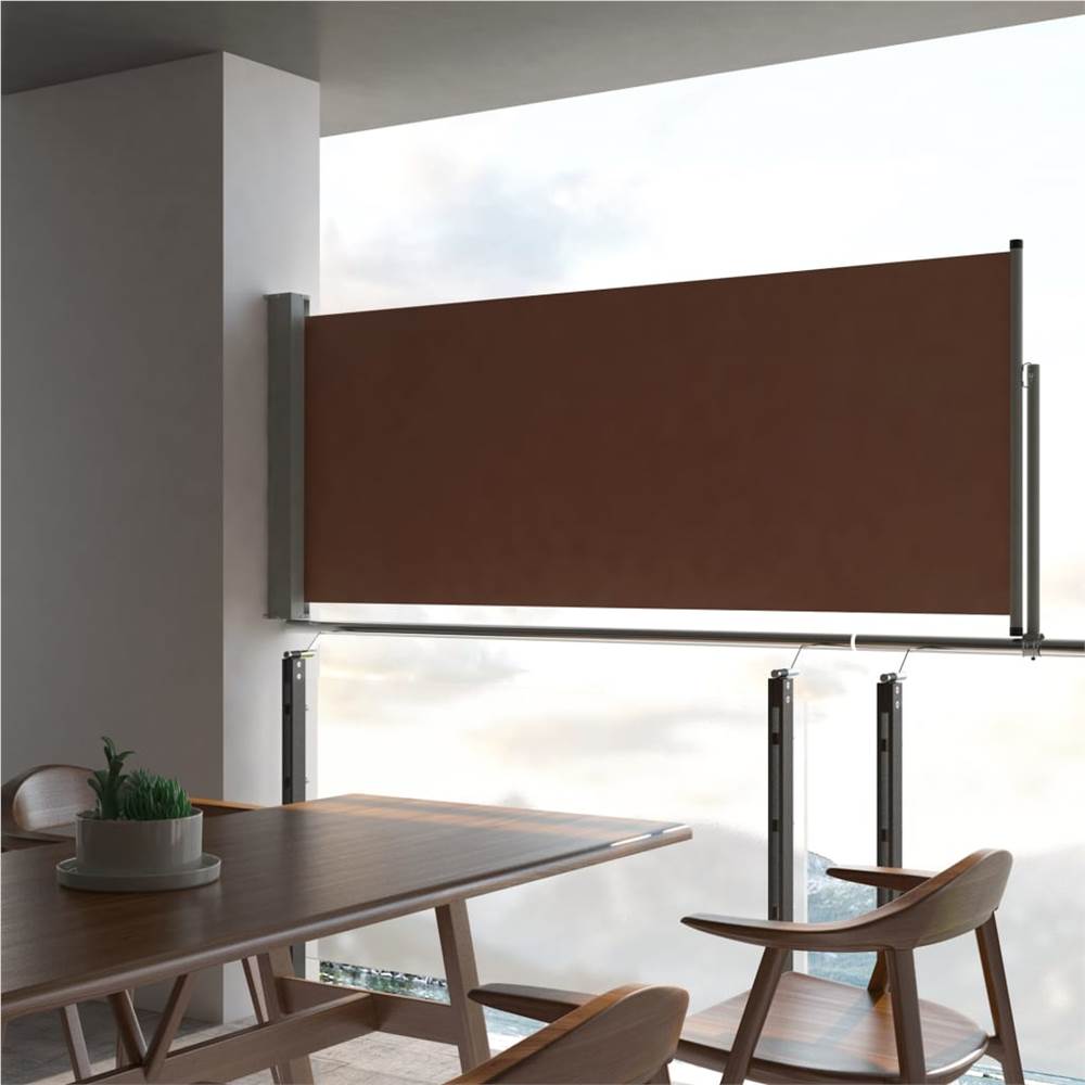 

Patio Retractable Side Awning 100x300 cm Brown