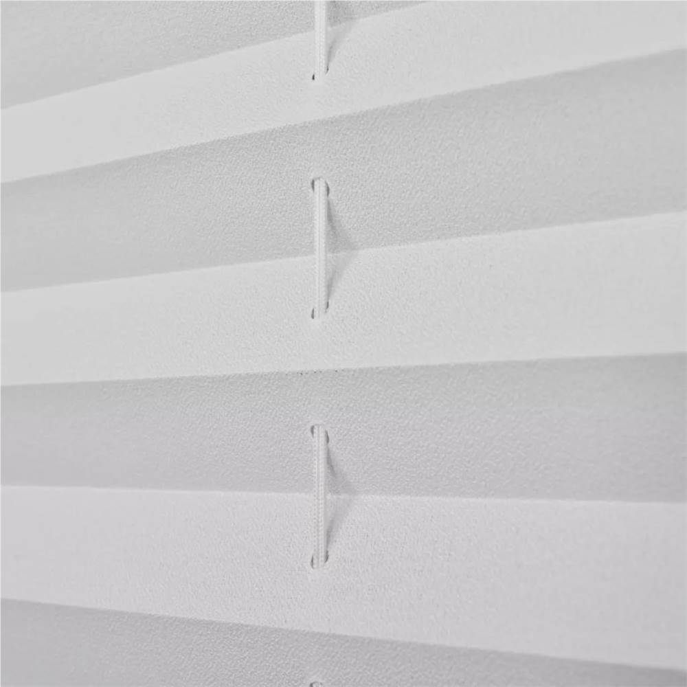 Plisse Blind 80x100cm White Pleated Blind