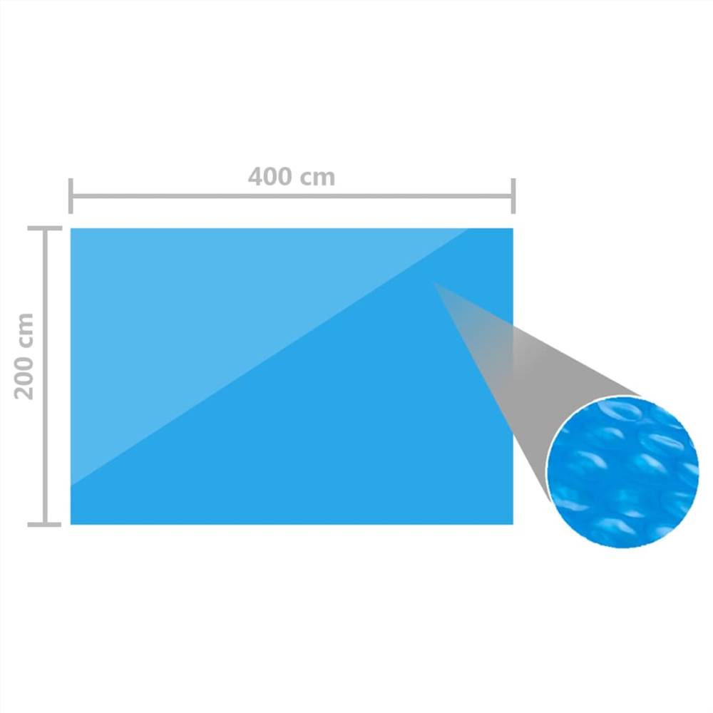 Pool Cover Blue 400x200 cm PE