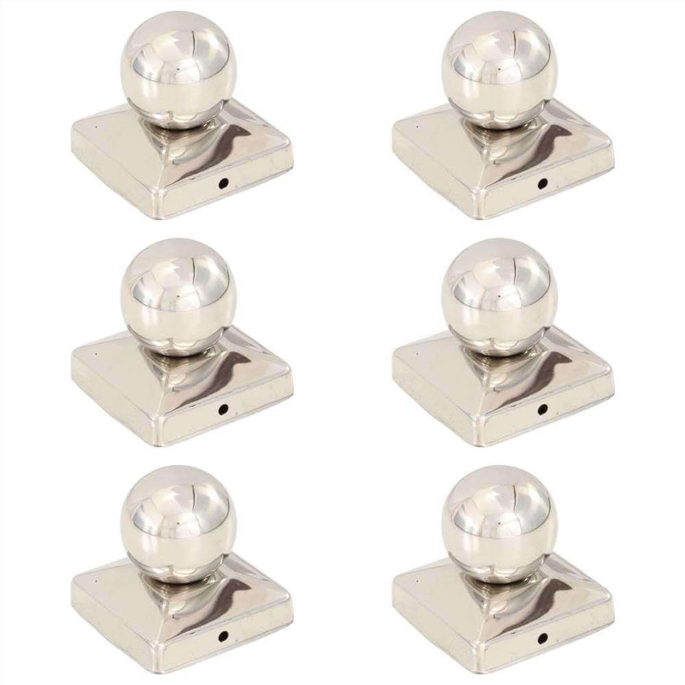 

Post Caps 6 pcs Globe Final Stainless Steel 81x81 mm