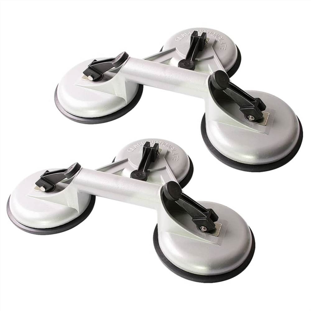 ProPlus Vacuum Lifters with 3 Suction Cups 2 pcs Aluminium