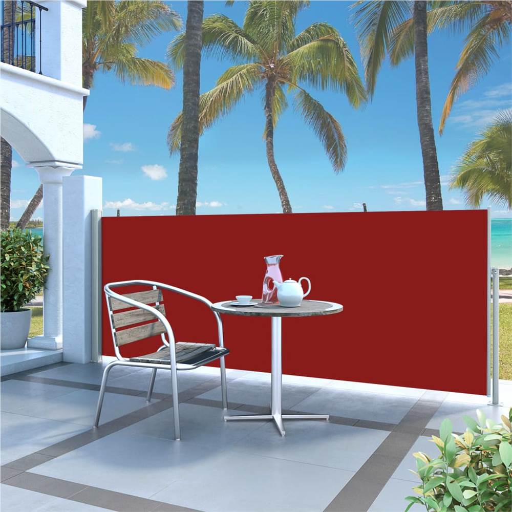 

Retractable Side Awning 120 x 300 cm Red
