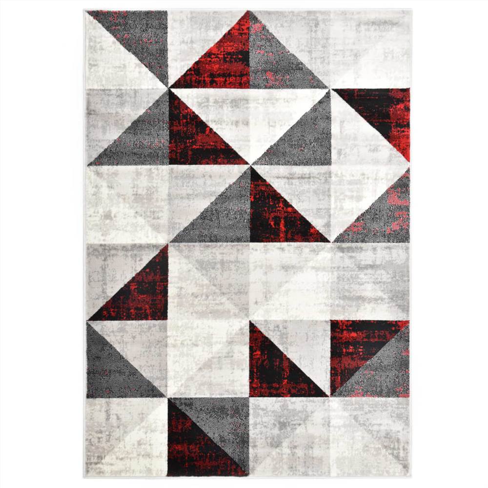 

Rug Black and Red 160x230 cm PP
