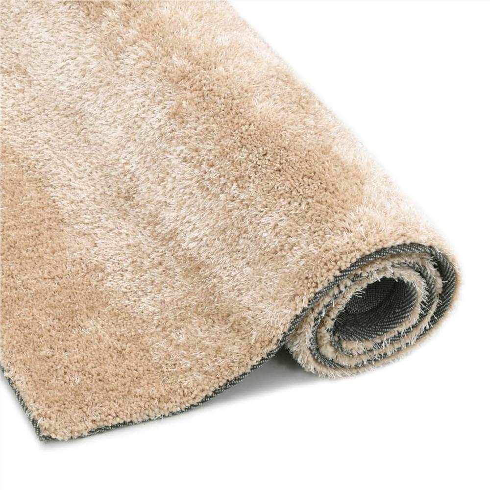 Shaggy Area Rug 80x150 cm Beige