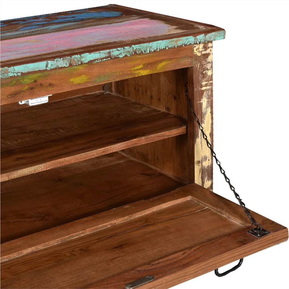 Shoe Storage Bench Solid Reclaimed Wood