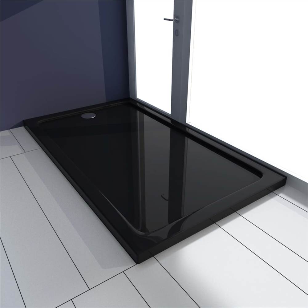 

Shower Base Tray ABS Black 70x120 cm