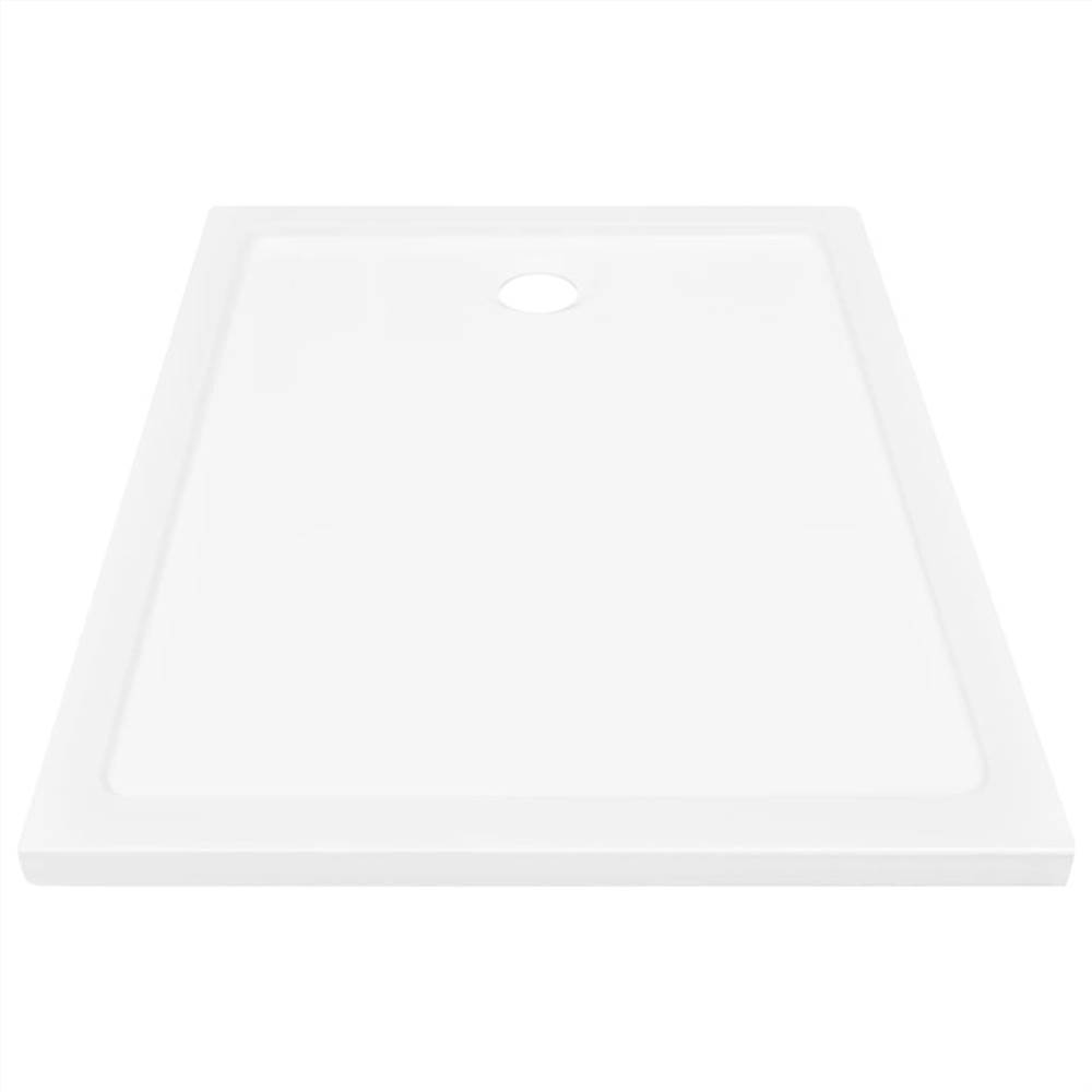 Shower Base Tray ABS White 80x100 cm