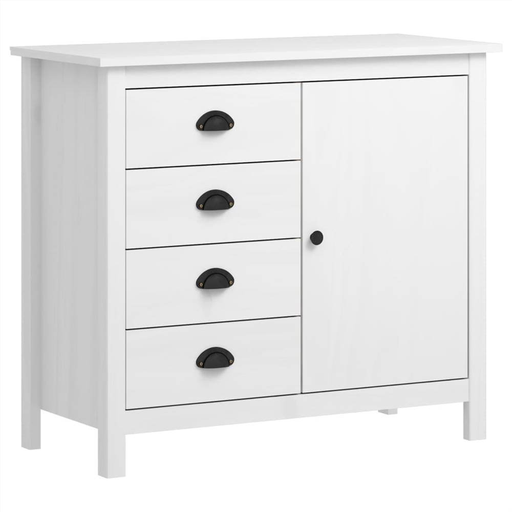 

Sideboard Hill Range White 91x40x80 cm Solid Pine Wood